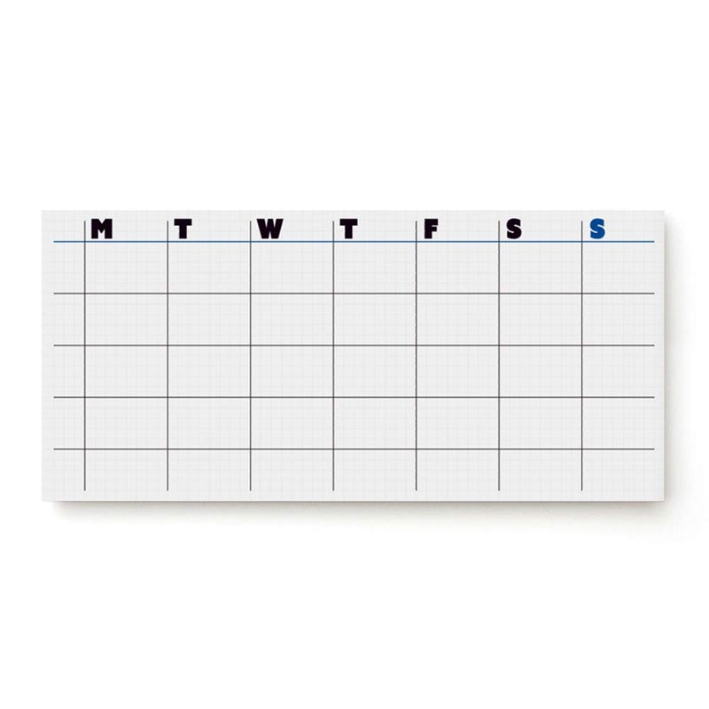 JSTORY Sticky Planner Adhesive Paper Note Columnar Scheduler Organizer To-do One Size Large White - Image 1